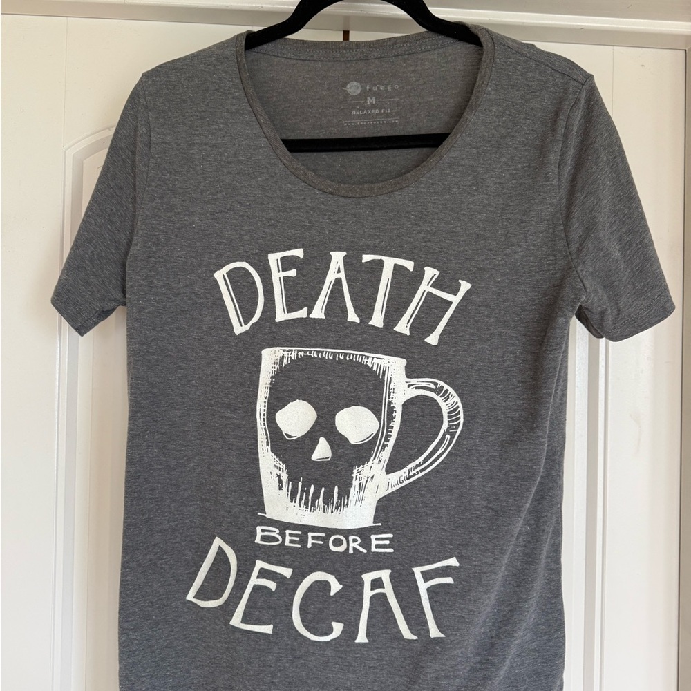 Gray Death Before Decaf - Short Sleeve